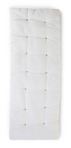 CHILDHOME Quilted Long Play Mat Jersey Polystar 160x60 - OffWhite