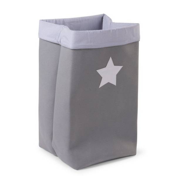 CHILDHOME Canvas Box 32x32x60 - Grey Stripes