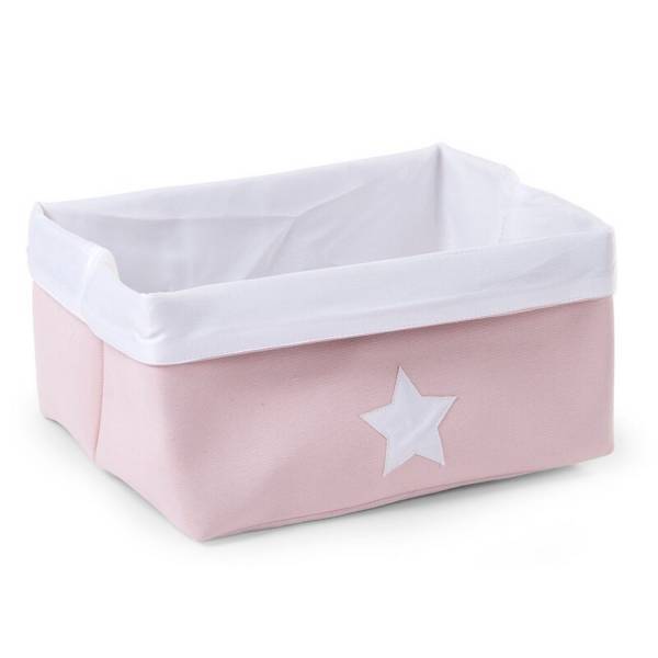 CHILDHOME Canvas Box 40x30x20 - Pink White