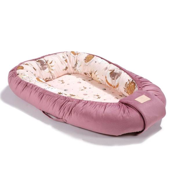 LA MILLOU Baby Nest - Fly me to the Moon Mulberry