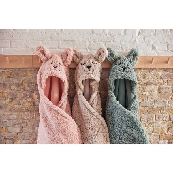 JOLLEIN Wrap Blanket Bunny - Ash Green