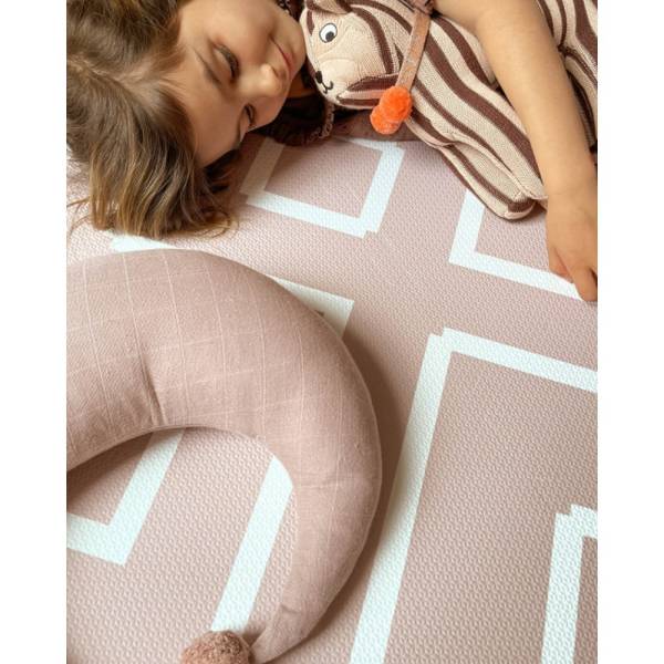 Eeveve Play Mat - Modern Blocks Old Pink