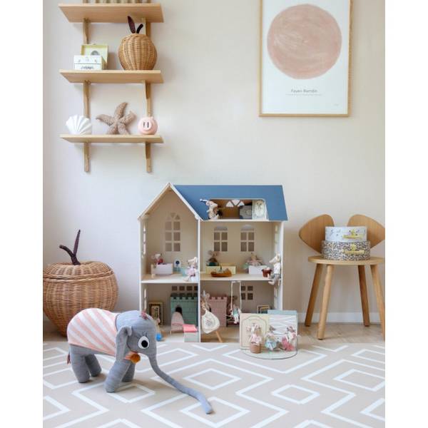 Eeveve Play Mat - Modern Blocks Desert Sand