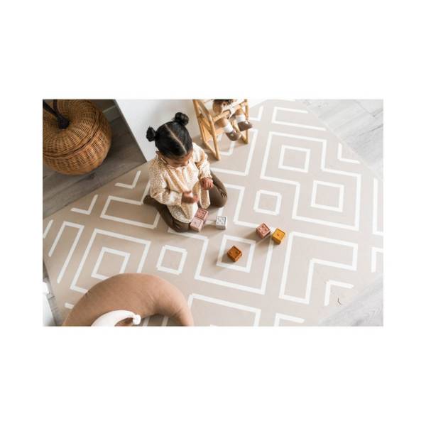 Eeveve Play Mat - Modern Blocks Desert Sand