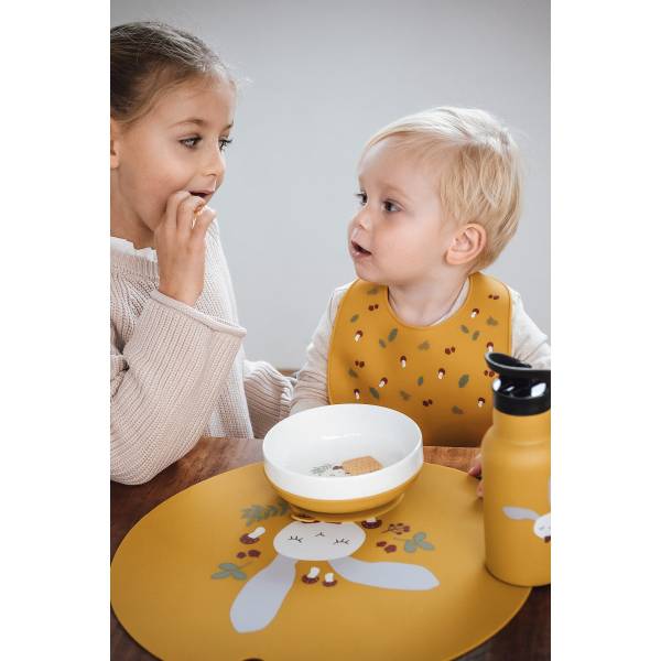 KIKADU Silicone Placemat - Rabbit Mustard