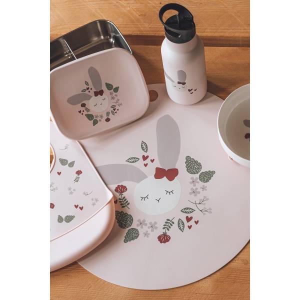 KIKADU Silicone Placemat - Rabbit Rose