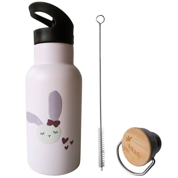 KIKADU Drinking Bottle - Rabbit Rose