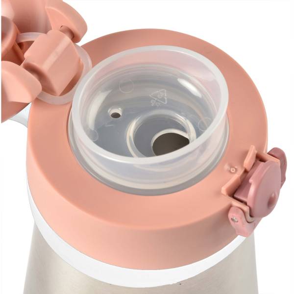 BEABA Stainless Steel Bottle 350ml - Old Pink