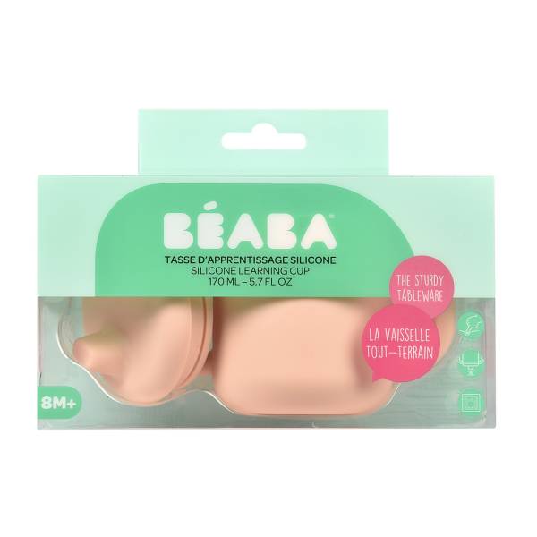 BEABA Silicone Learning Cup - Pink