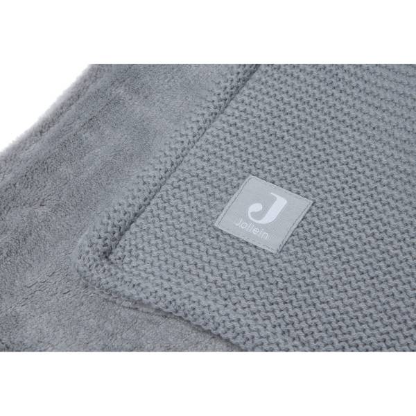 JOLLEIN Blanket 75x100 Basic Knit/Fleece - Stone Grey