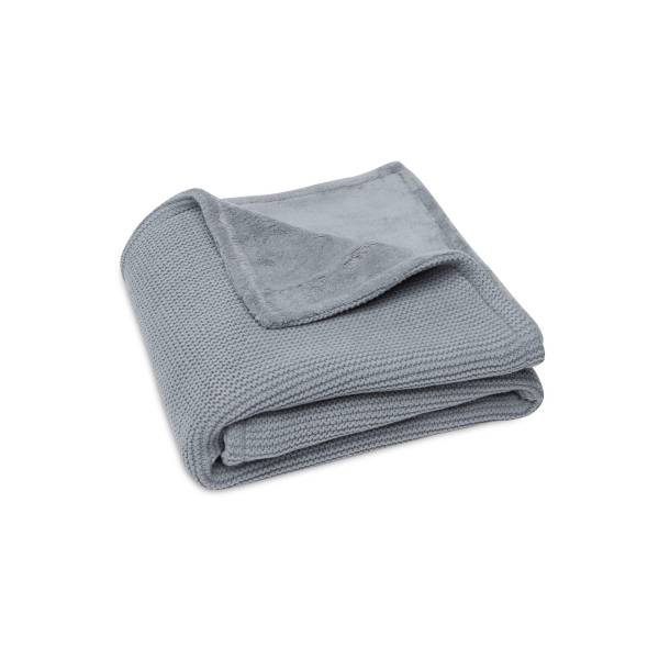 JOLLEIN Blanket 75x100 Basic Knit/Fleece - Stone Grey