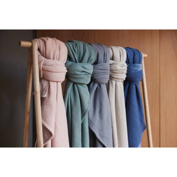JOLLEIN Blanket 100x150 Basic Knit/Fleece - Stone Green