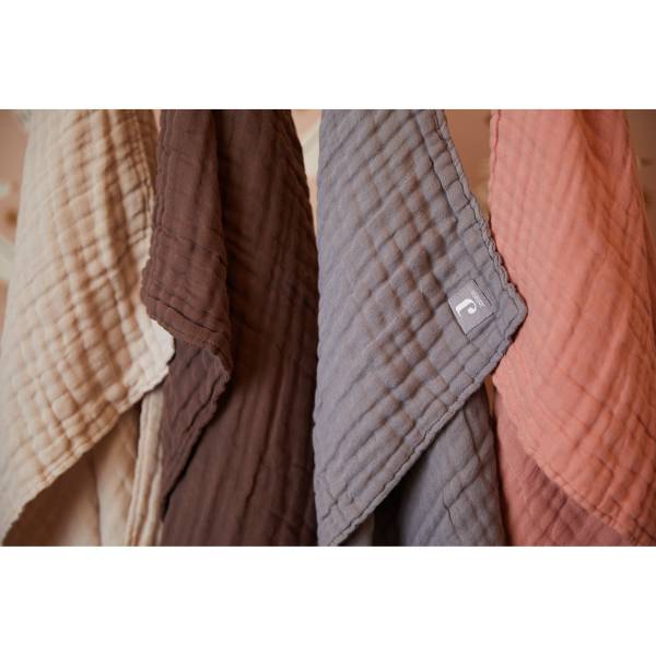 JOLLEIN Blanket 75x100 Wrinkled Cotton - Storm Grey