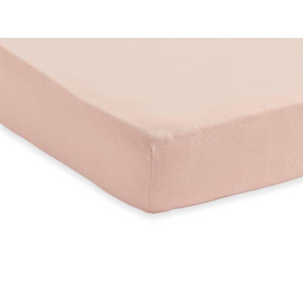 JOLLEIN Fitted Sheet Jersey 60x120 - Pale Pink