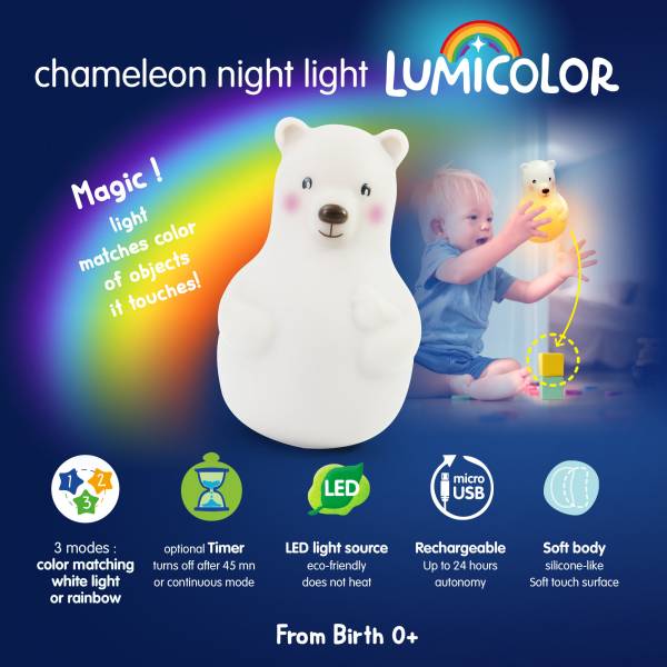PABOBO Lumicolor Nightlight - Bear