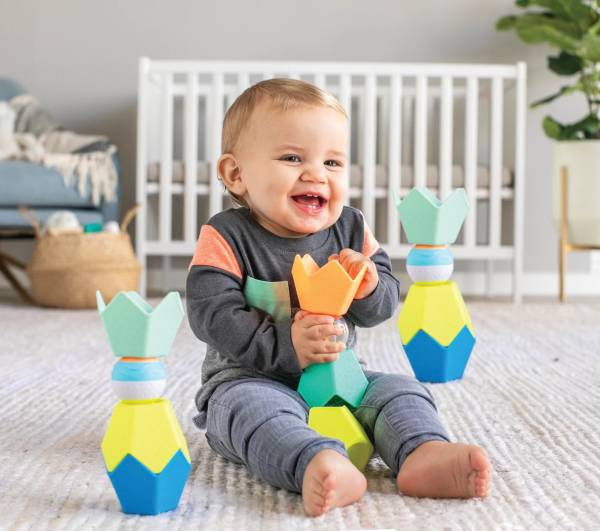 INFANTINO Sensory Stacking Cups & Activity Ball set