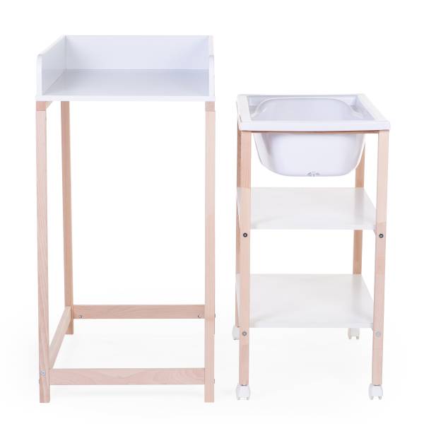 CHILDHOME Changing Table & Bath with Wheels