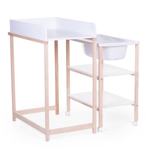 CHILDHOME Changing Table & Bath with Wheels