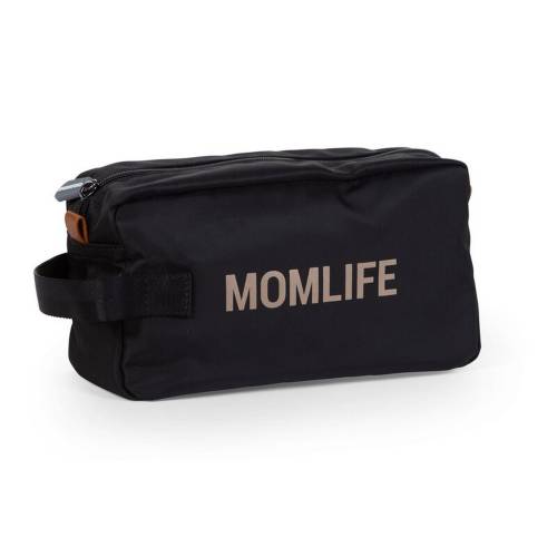 CHILDHOME Momlife Toiletry Bag - Black/Gold