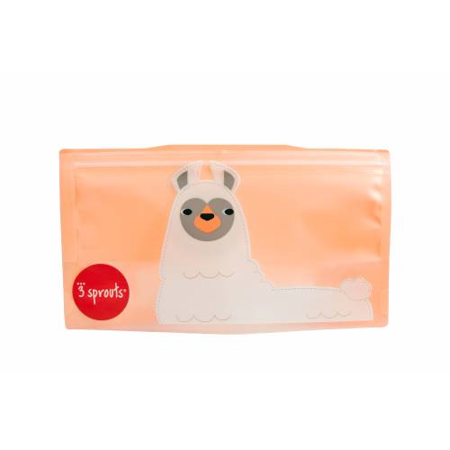 3 SPROUTS Reusable Snack Bag x 2pcs - Llama