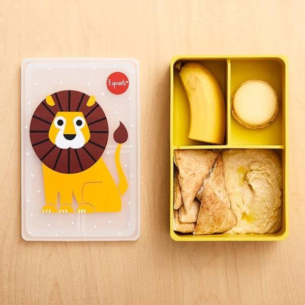 3 SPROUTS Silicone Lunch Box - Lion