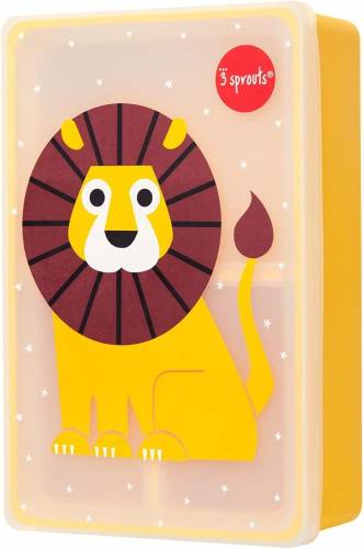 3 SPROUTS Silicone Lunch Box - Lion