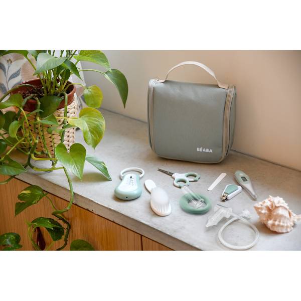 BEABA Toiletry Hanging Bag - Sage Green