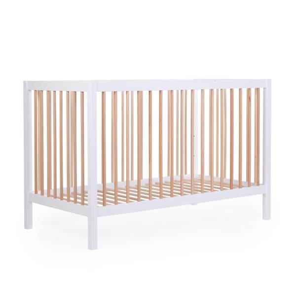 CHILDHOME Bed Cot 97 60x120 - White/Natural