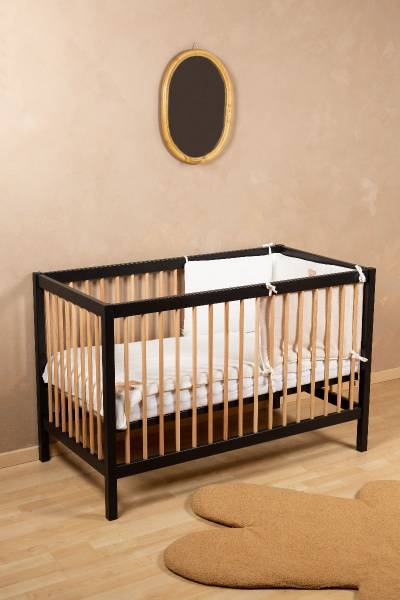 CHILDHOME Bed Cot 97 60x120 - Black/Natural