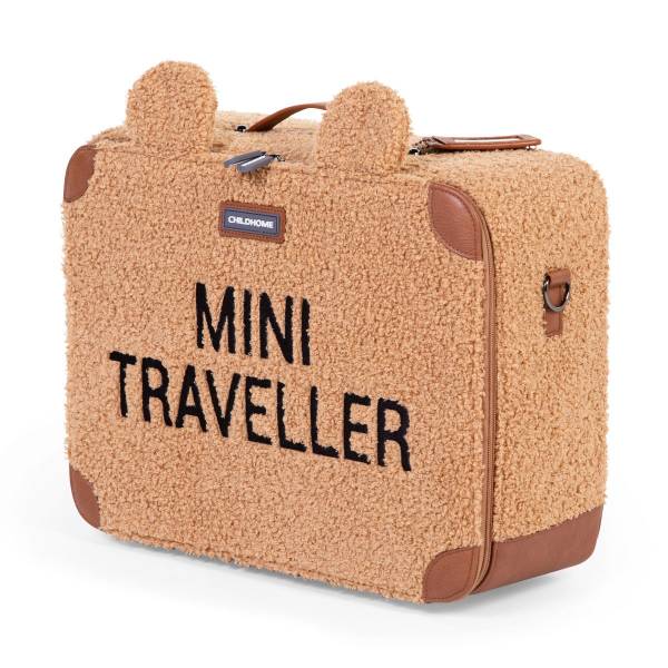 CHILDHOME Mini Traveller Kids Suitcase - Teddy Beige