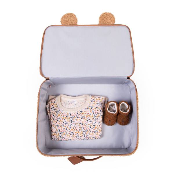 CHILDHOME Mini Traveller Kids Suitcase - Teddy Beige