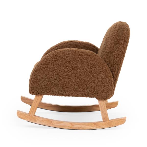 CHILDHOME Kids Rocking Chair - Teddy/Brown Natural