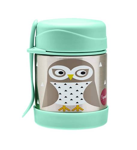 3 SPROUTS Thermo Food Jar - Owl