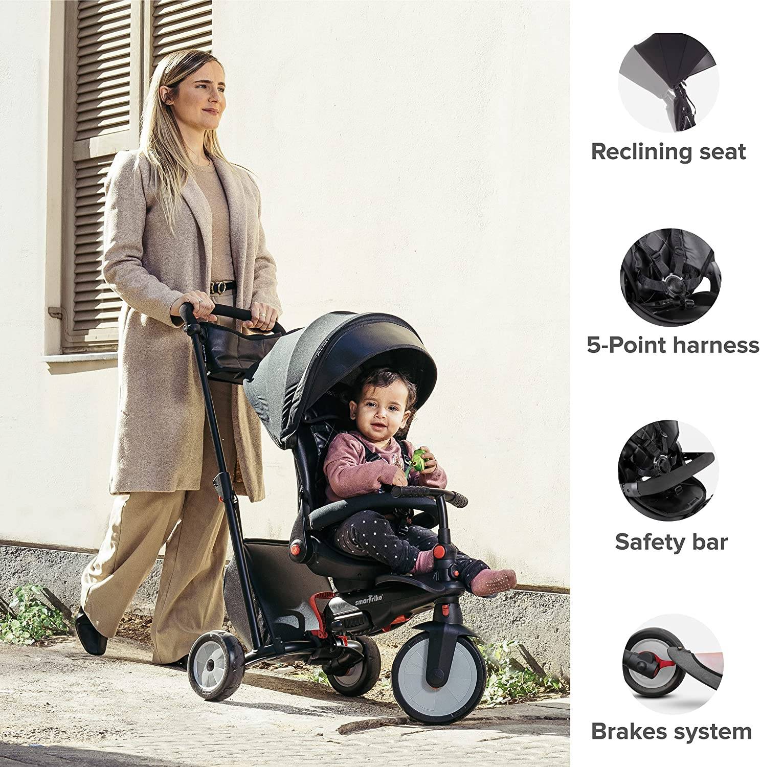 Smart trike stroller hot sale