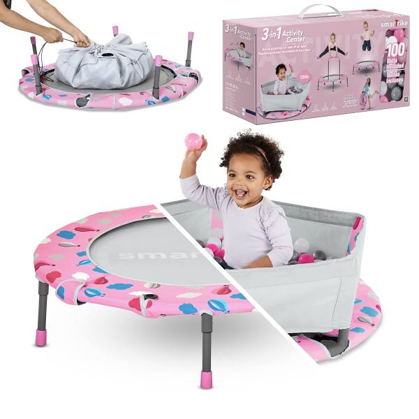 SmarTrike 3-in-1 Trampoline & Ball Pit - Pink