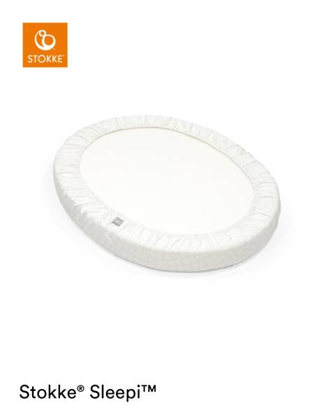 STOKKE Sleepi Fitted Mini Sheet V3 - White S