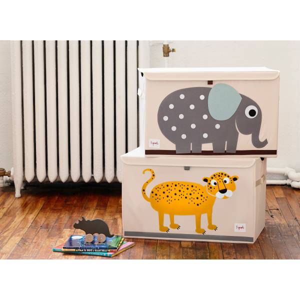 3 SPROUTS Toy Chest - Leopard