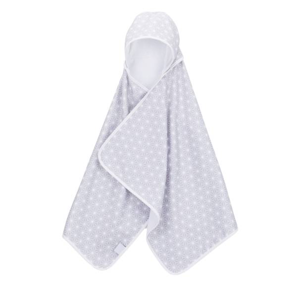 FILLIKID Hooded Towel 70x140cm - Cube Grey
