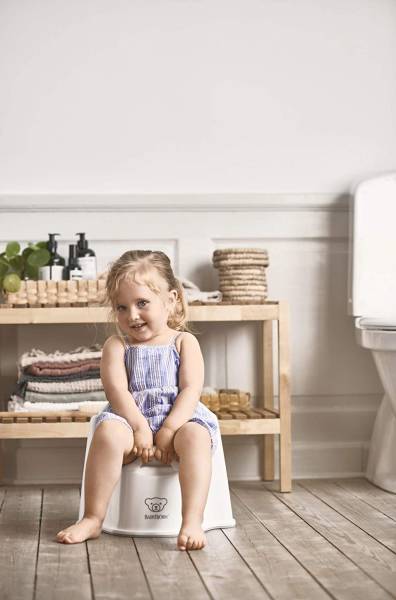 BABYBJORN Potty Chair - White/Grey