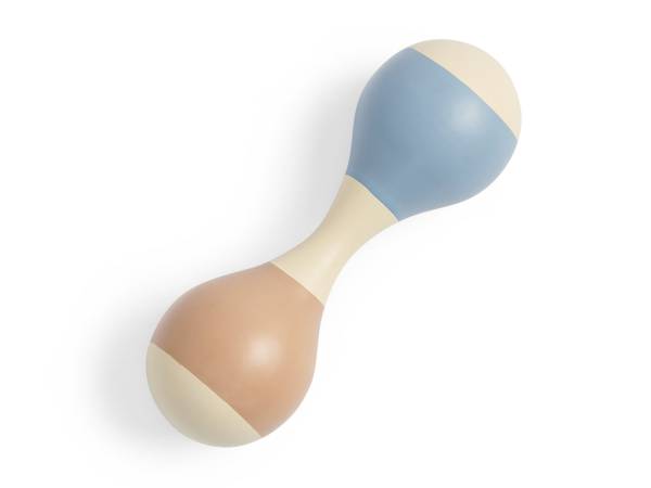 JOLLEIN Wooden Maracas Rattle Blue Mamatoto Mother Child
