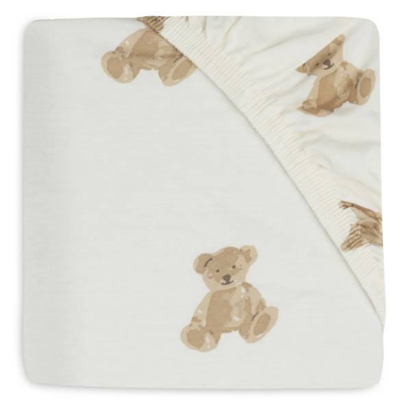 JOLLEIN Fitted Sheet Jersey 40/50x80/90 - Teddy Bear