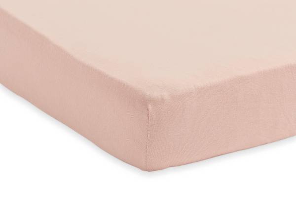 JOLLEIN Fitted Sheet Jersey 70/75x140/150 - Pale Pink