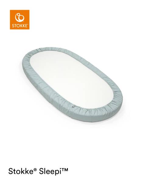 STOKKE Sleepi Fitted Sheet V3 - Dots Sage