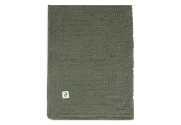 JOLLEIN Blanket 100x150 Pure Knit - Leaf Green Velvet