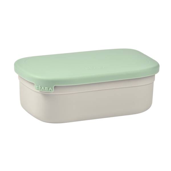 BEABA Stainless Steel Lunch Box - Velvet Grey/Sage Green