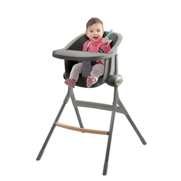 BEABA Up&Down High Chair - Mineral/Grey