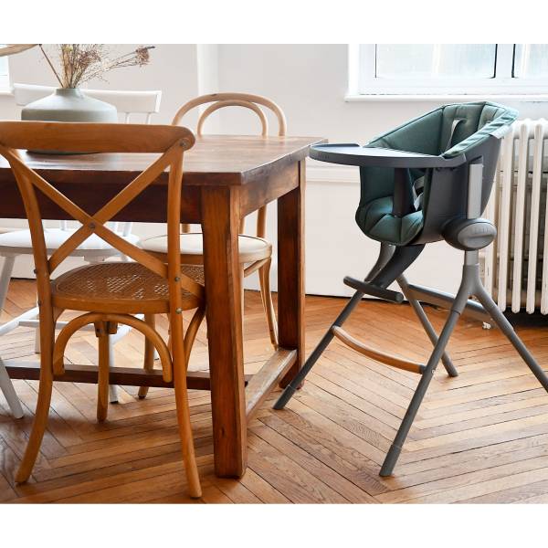 BEABA Up&Down High Chair - Mineral/Grey