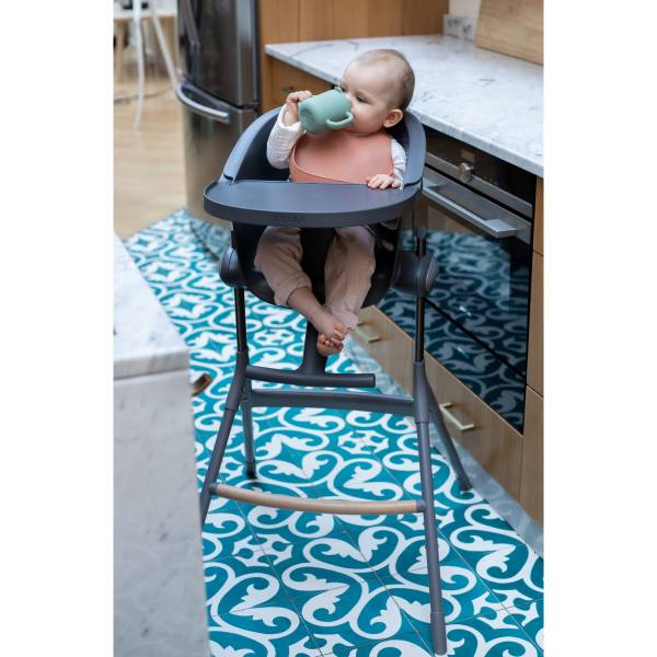 BEABA Up&Down High Chair - Mineral/Grey