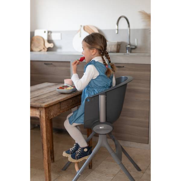 BEABA Up&Down High Chair - Mineral/Grey