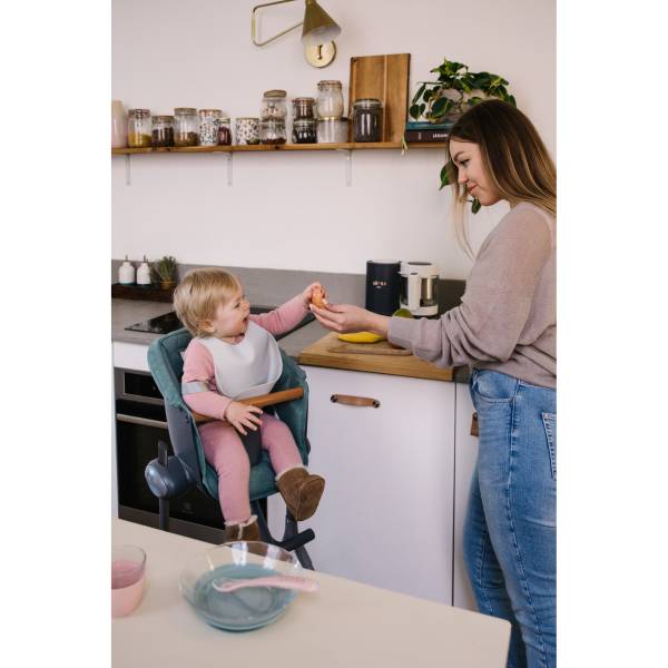 BEABA Up&Down High Chair - Mineral/Grey